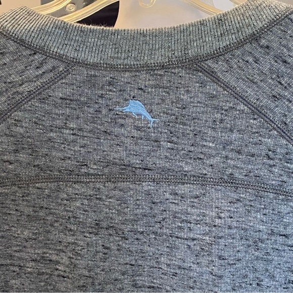 Tommy Bahama men's Small reversible thermal ribbed Flipshore Abaco sweatshirt - Picture 7 of 8